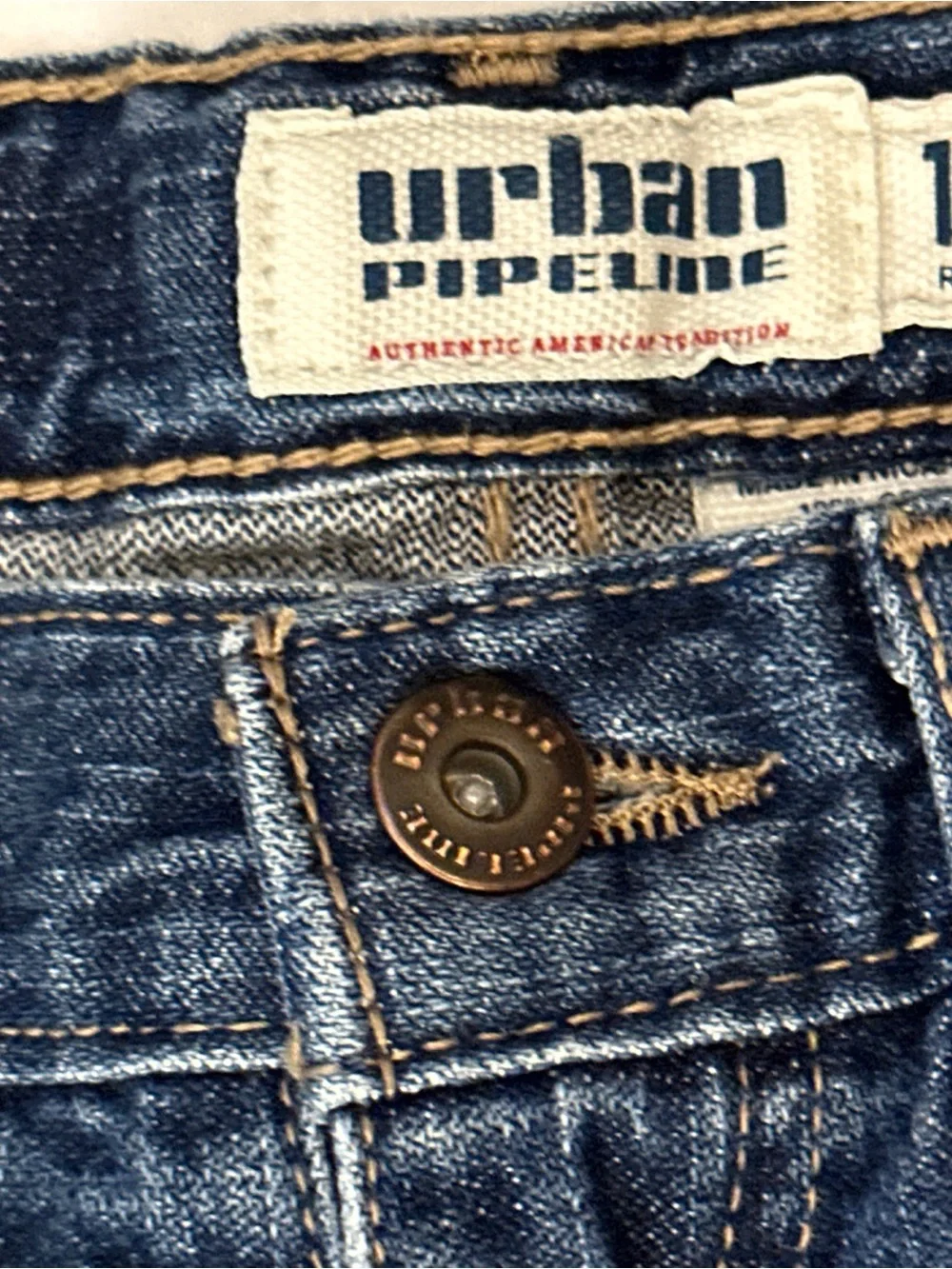 urban pipeline Boys Dark Blue Straight-Leg Jeans